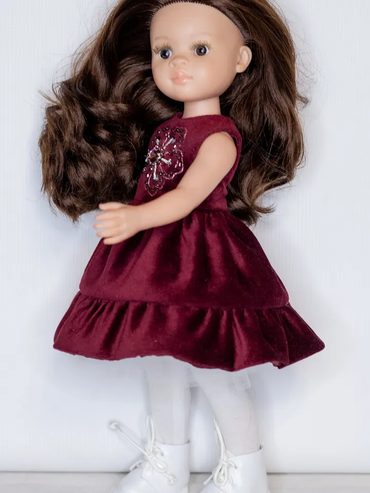 Paola Reina clothes set, Dress for 13 inch doll, Paola Reina shoes, Doll clothes, Clothes for dolls 32 cm, Doll clothing