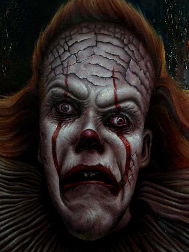 Oil painting Pennywise the Dancing Clown It