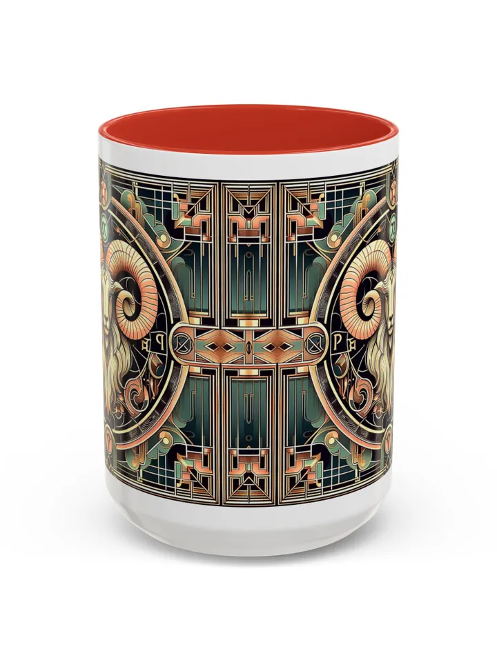 Aries Zodiac Sign Coffee Mug 11oz 15oz, Passionate, Bold Fiery Energy Mug, Aries Birthday Gift, Astrology Mug, Aries Horoscope Cup