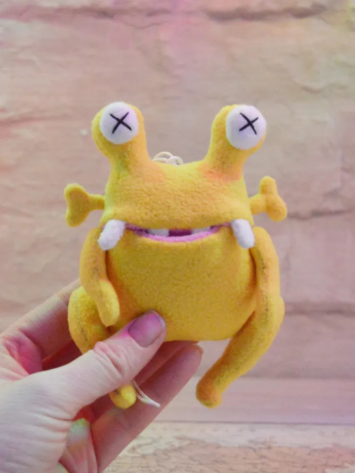 PDF Plush Toy Pattern – Snail-Eyed Monster with Pocket Mouth
