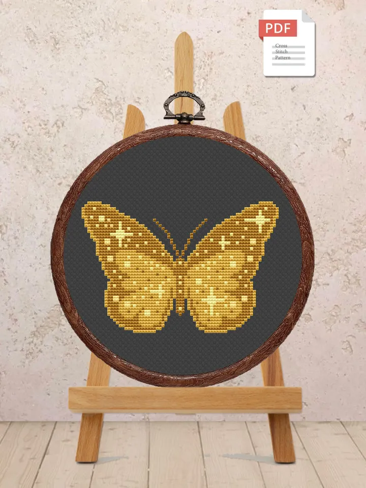 The Butterfly Cross Stitch Pattern, Summer Cross Stitch Pattern, Embroidery Butterfly, Home Decoration, Modern Cross Stitch Pattern #anm004