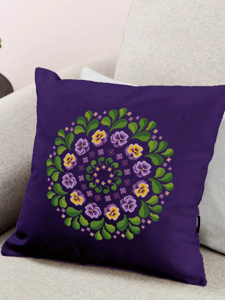 Flower mandala set cross stitch pattern download PDF Mandala pattern digital PDF, Floral cross stitch chart Mandala ornament Home decor #S38
