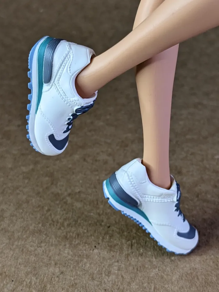White & Green, Gray sneakers for 11 inch female dolls (MH g1, g2 or EAH)