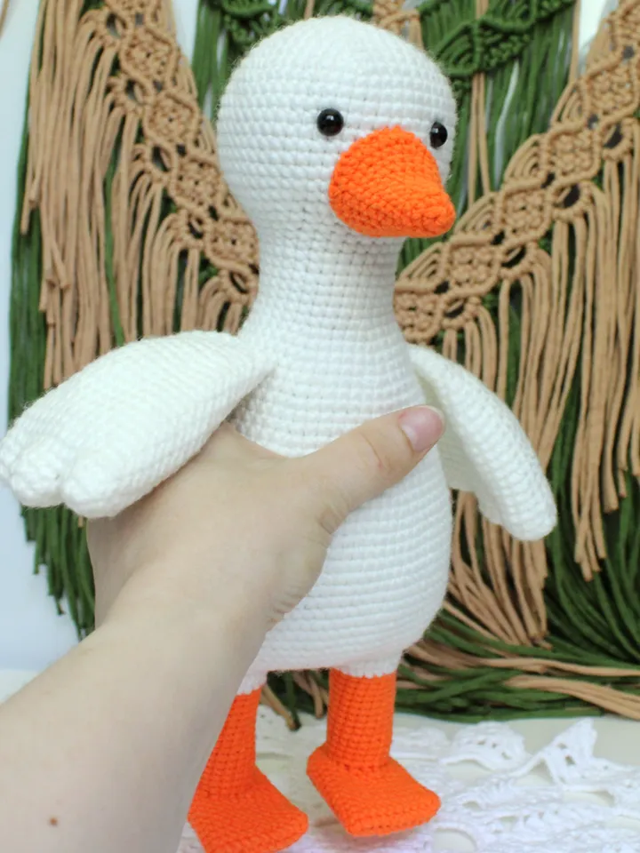 Goose crochet pattern PDF in English Amigurumi toy garden goose crochet tutorial