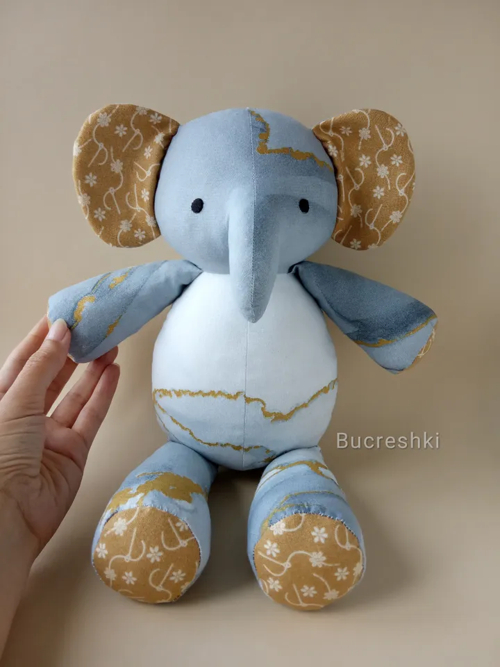 Stuffed Elephant Sewing Pattern PDF