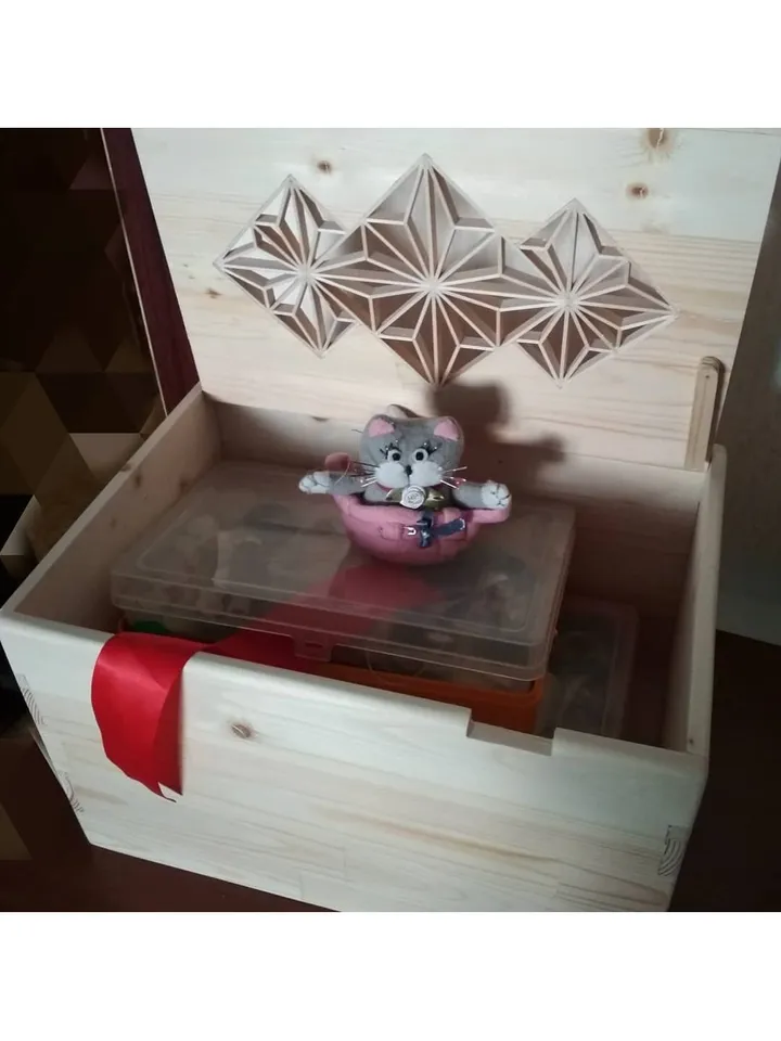 Box for handicraft items.