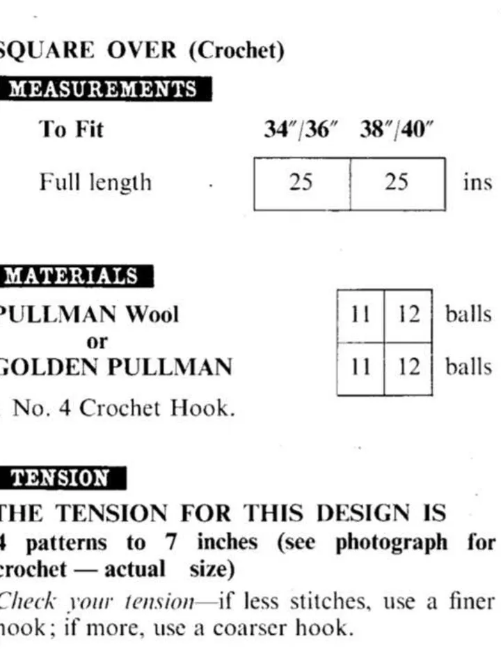 Crochet vest tabard pattern, women tabard pattern, easy pattern vest crochet pdf instant download