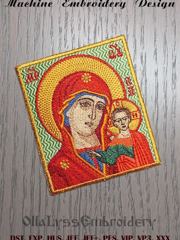 Our Lady of Kazan embroidery design