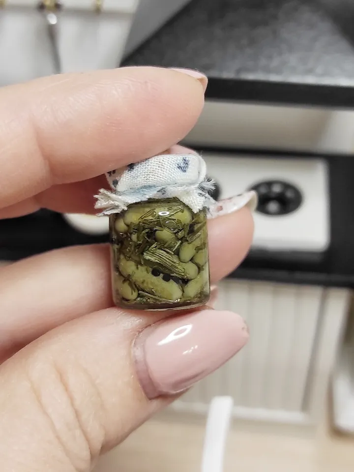 Miniature jars  -  dollhouse miniature - diorama - mini jars - gift
