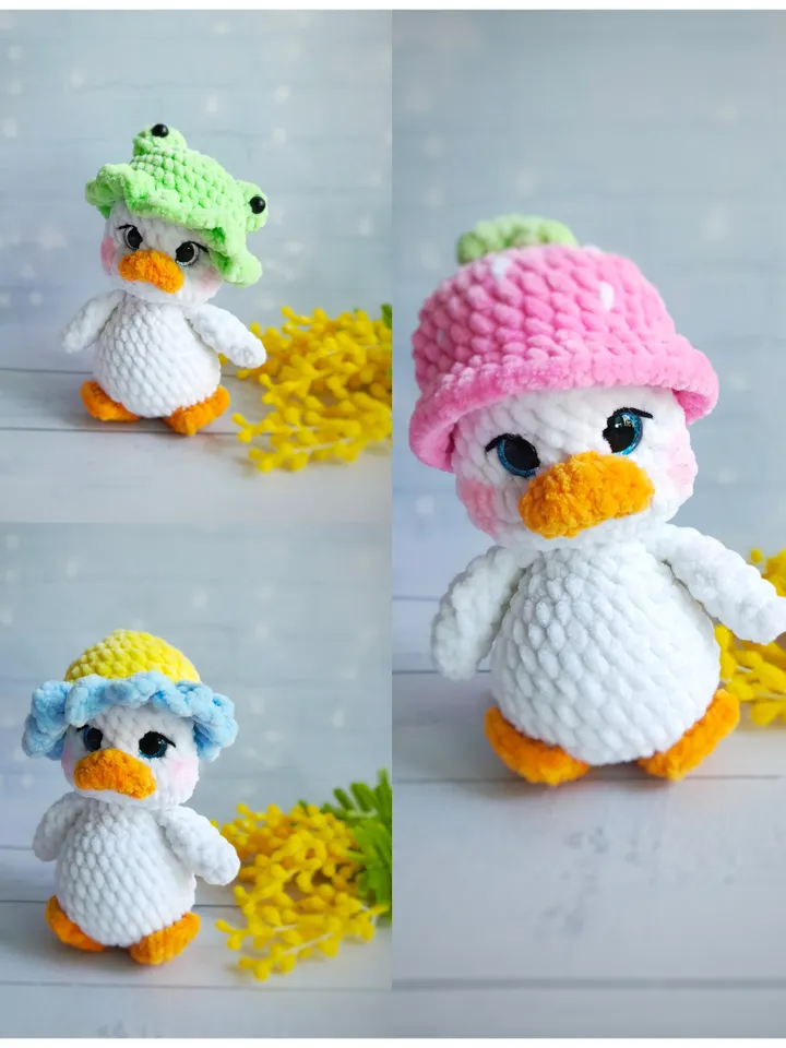 Pattern: Goose Stuffie Pattern, crochet goose, crochet pattern animal, crochet hat