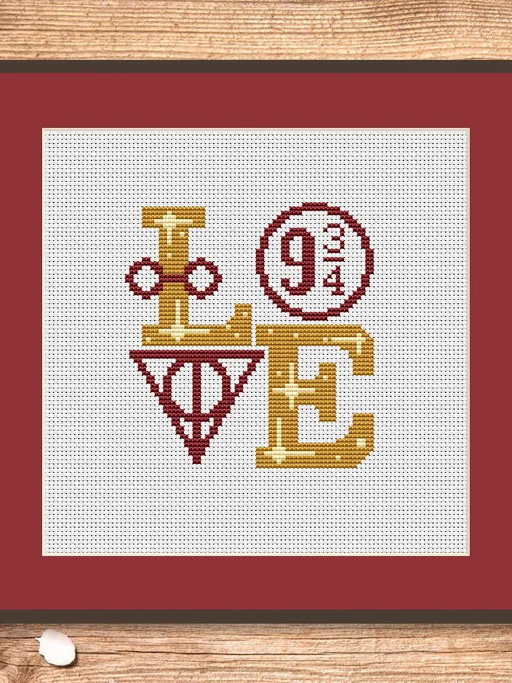 Magic Love Cross Stitch Pattern, Love Cross Stitch Pattern, Embroidery Magic Love, Love xStitch, Home Pattern, Love Pattern #vl008
