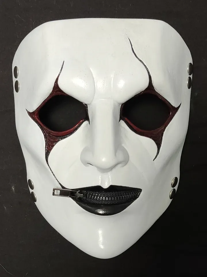 Buy handmade Slipknot James Root Vol.3 mask for Halloween, cosplay, show and collecots (White)