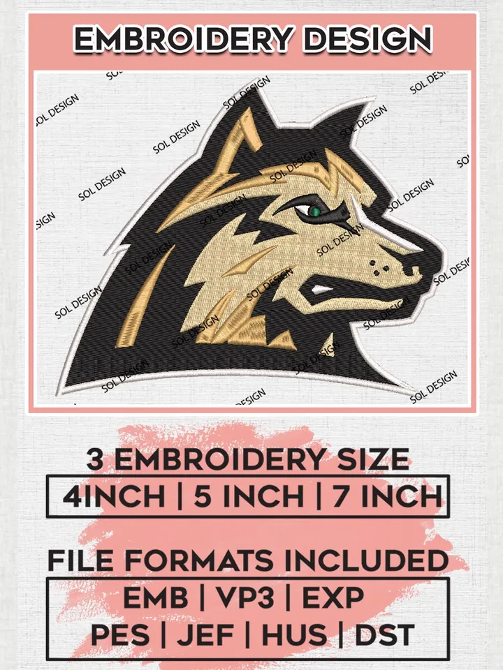 NCAA Wright State Raiders Team Head Mascot Logo Embroidery Design Files, NCAA Wright State Raiders Machine Embroidery, NCAA Teams, 3 sizes, NCAA Machine embroidery designs, Digital Download