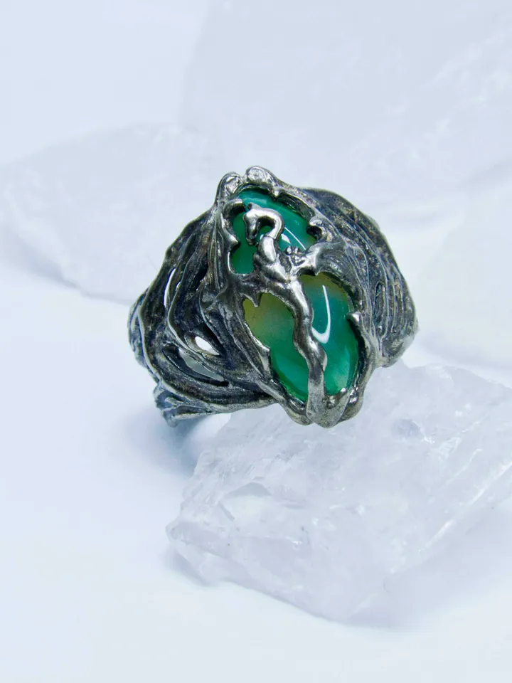 Ring of Akatosh / Unusual Dragon ring / Celtic ring / Skyrim ritual ring / The Elder Scrolls ring / Oblivion