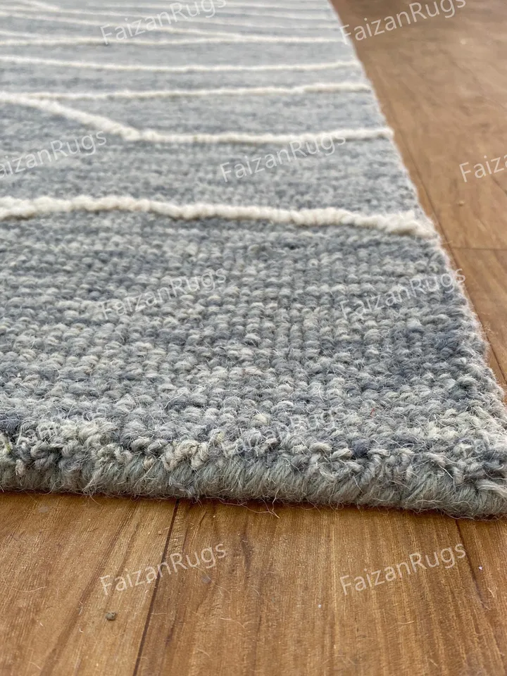 8x10 Hand Tufted Modern Rug Handmade 100% Woolen Rug High and Low Large Area Rugs for Living Dining Bedroom Custom Rug 6x9 8x10 9x12 10x14