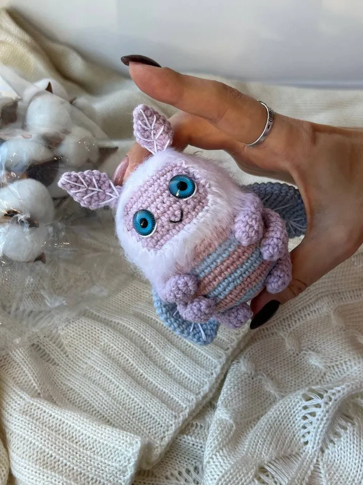 PDF Crochet Pattern Butterfly, Amigurumi Moth, Amigurumi Butterfly, Butterfly doll, Cute monster Moth, amigurumi animal