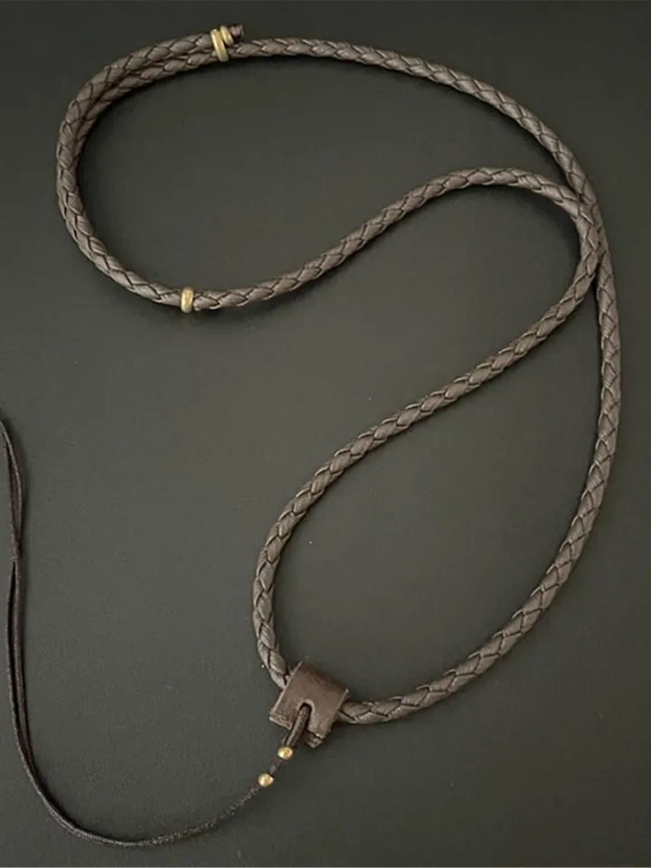 Gandhanra Handmade Leather Cord for Amulet Pendant,Necklace,can be adjustable