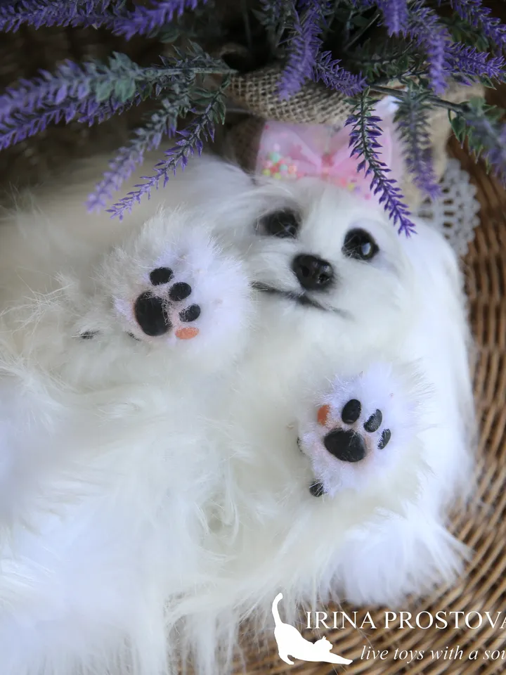 Pattern Dog | Realistic sewing toy pattern | Maltese dog | Stuffed Animals |Pattern with brief instruction for stitching