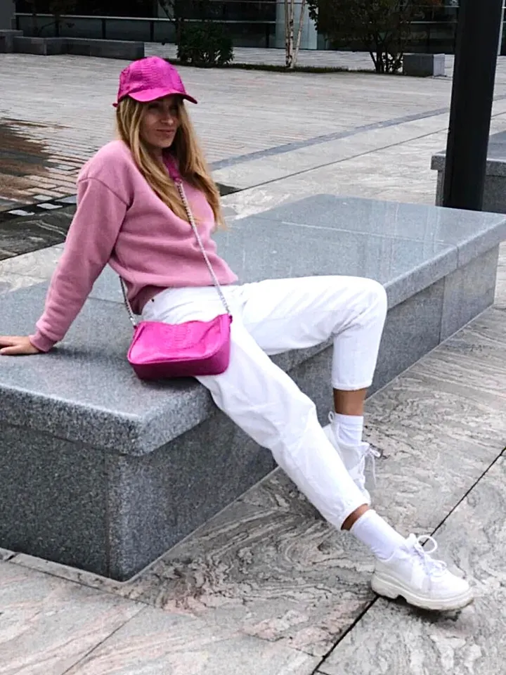 Genuine python skin women baseball cap | women accessories | exotic leather cap | purple genuine python skin | Fuchsia leather cap