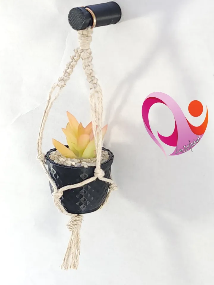 Mini Plant Magnet Tiny Macrame Succulent Hanging Locker Magnet Unique Gift Plant Lover Kitchen Decor Cute Fridge Magnet Gift Under 10