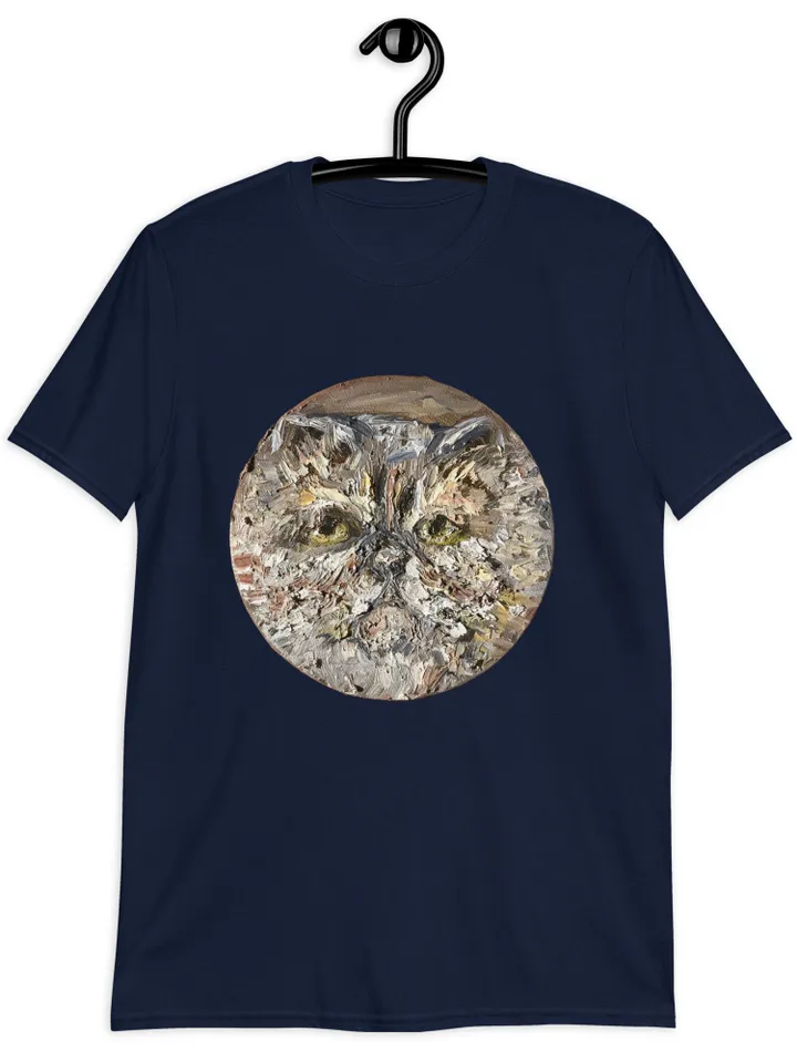 Persian Cat Short-Sleeve Unisex T-Shirt made with my original oil painting design,cat t shirts,cat lovers gifts.