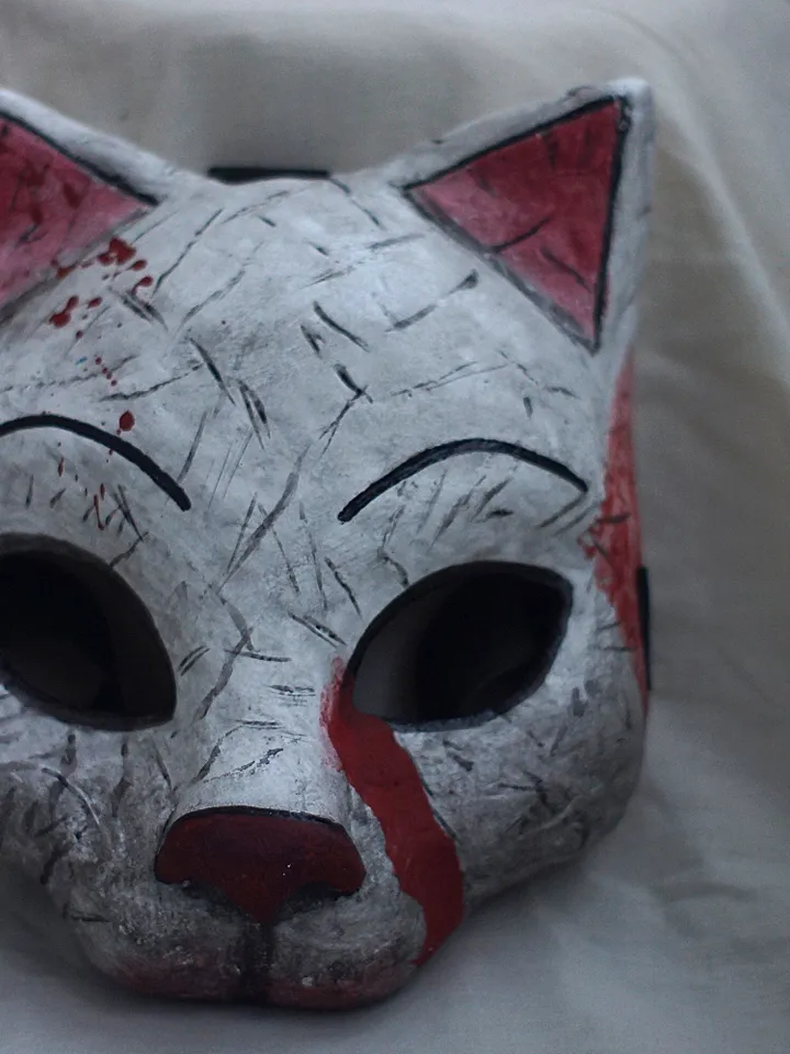 Huntress Cat Mask Dead by daylight mask Kitty wearable halloween costume cosplay survival horror game mask