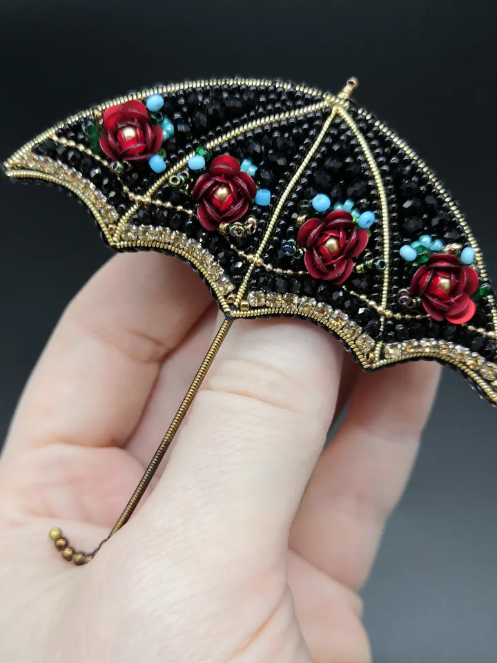 Umbrella Brooch