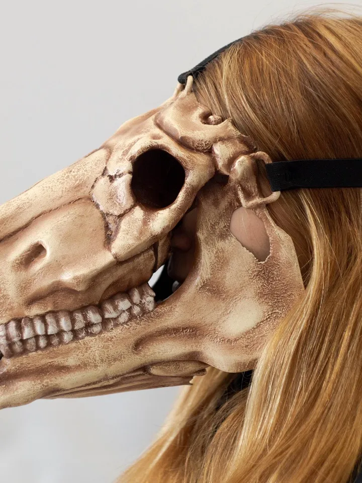 Horse Skull Mask, Horror Mask, Realistic Skull Mask, halloween scary mask, creepy mask, skull costume mask, shamanic mask,pagan mask