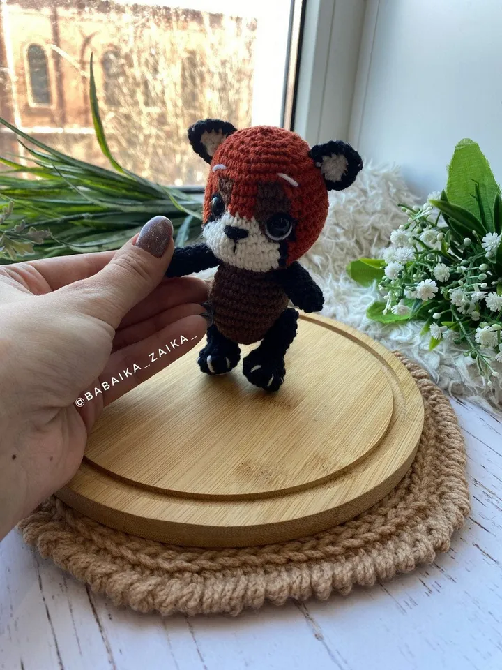 PDF Red Panda Panda Crochet Pattern, Amigurumi Panda, Amigurumi animal, Crochet animal Pattern, Amigurumi doll pattern, Crochet red panda