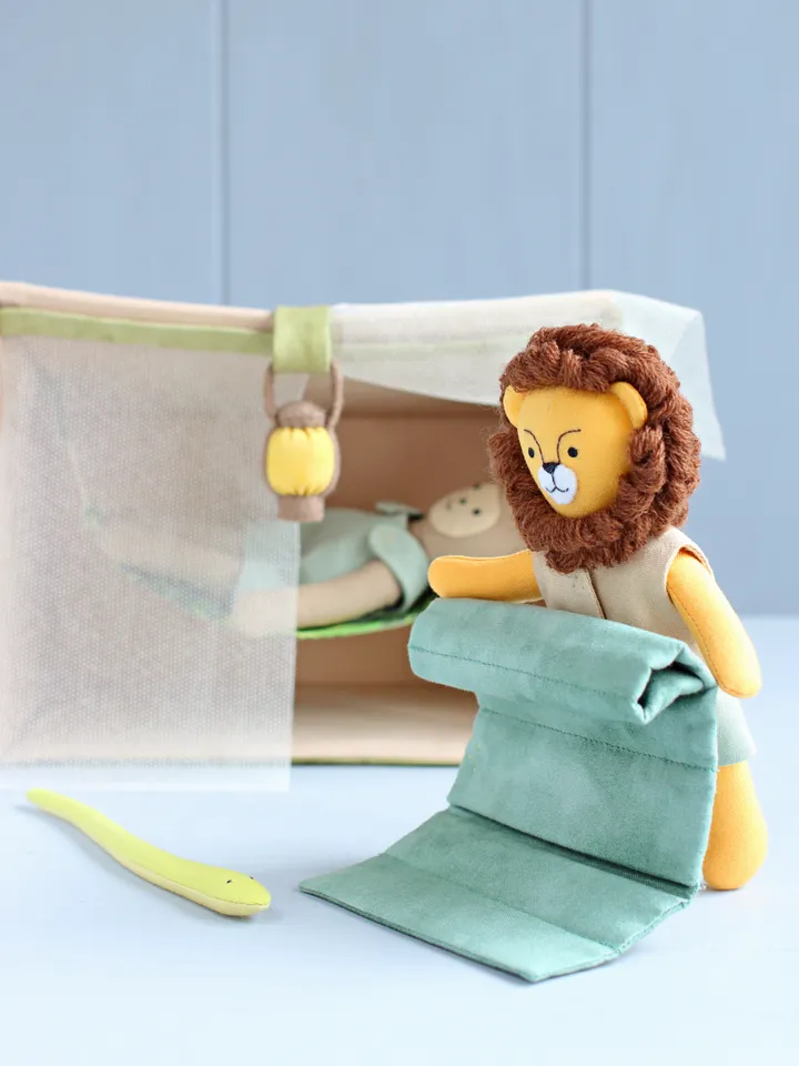 3 PDF Mini Monkey, Lion and Safari Tent Sewing Patterns Bundle