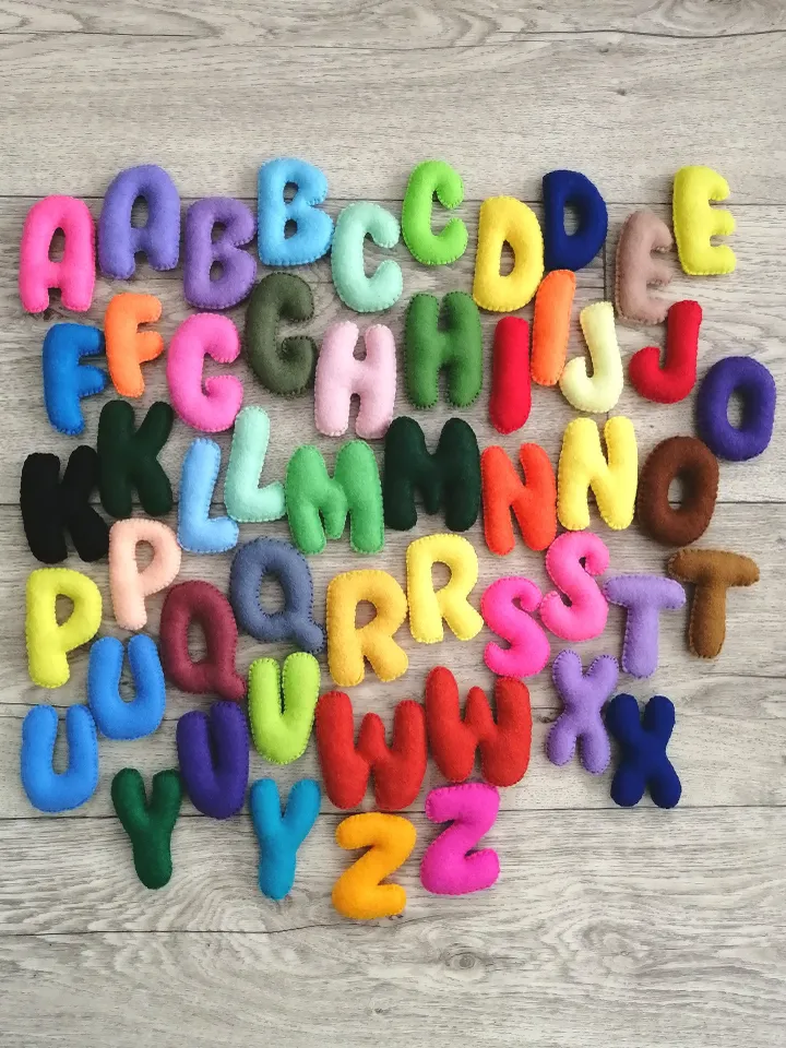 Huge 52 letter English alphabet for preschool children and homeschooling