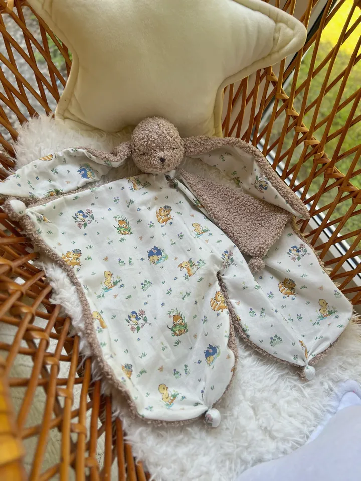 Baby comforter bunny, Doudou rabbit, Baby lovey bunny