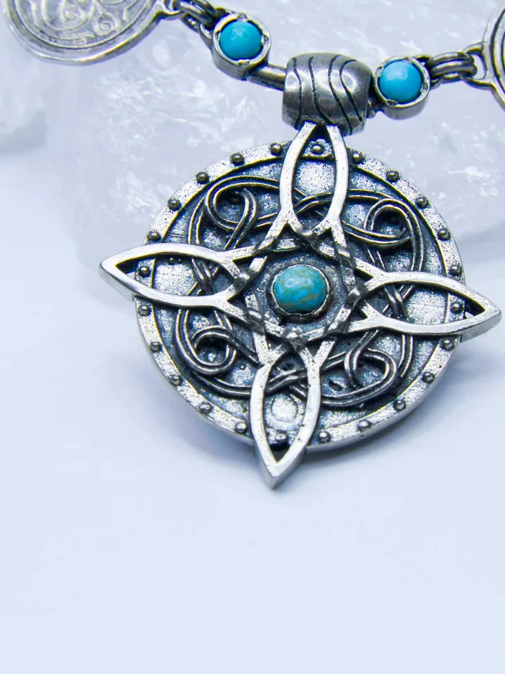 German Silver (Nickel Silver)Amulet of Mara / Twosided skyrim pendant / The Elder Scrolls Necklace / Skyrim cosplay Necklace / Oblivion Morrowind