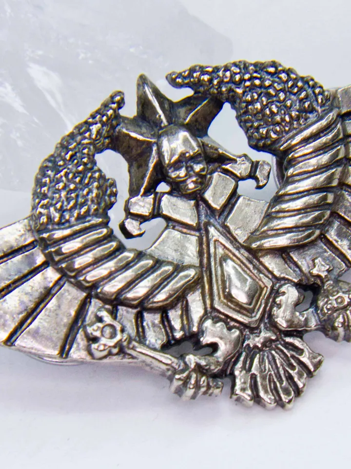 Aquila of the Valhallan Ice Warriors Badge (German Silver CuNiZn)