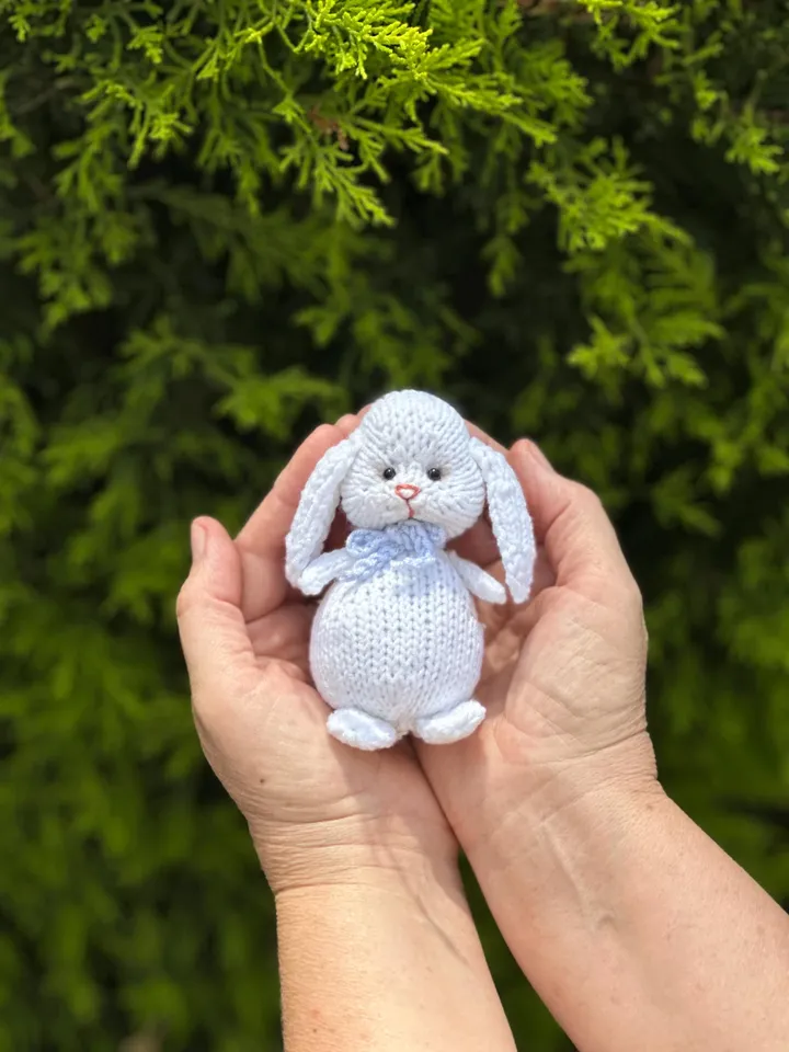 PDF Rabbit Knitting Pattern, Knitted Toy Tutorial, Knitted Animal Pattern, Hare