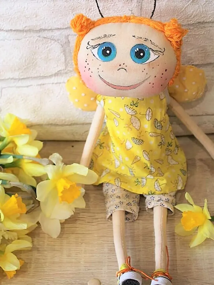Rag doll pattern pdf -  Ragdoll with clothes - Doll sewing pattern – Doll clothes pattern – 12 inch doll pattern