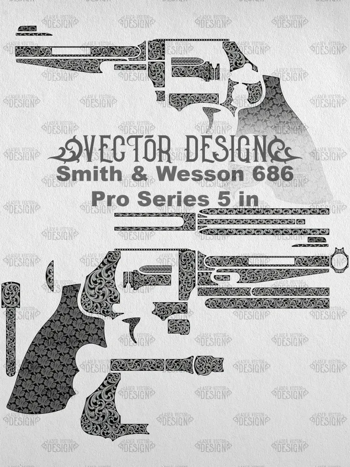 VECTOR DESIGN Smith & Wesson 686 Pro Series 5 in Scrollwork
