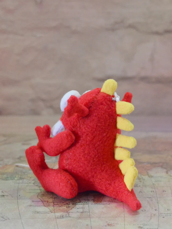Fleece Plush Toy Pattern – Dragon Tail Monster Softie PDF