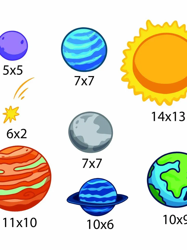 Space Wall Decal Planets Stickers el8