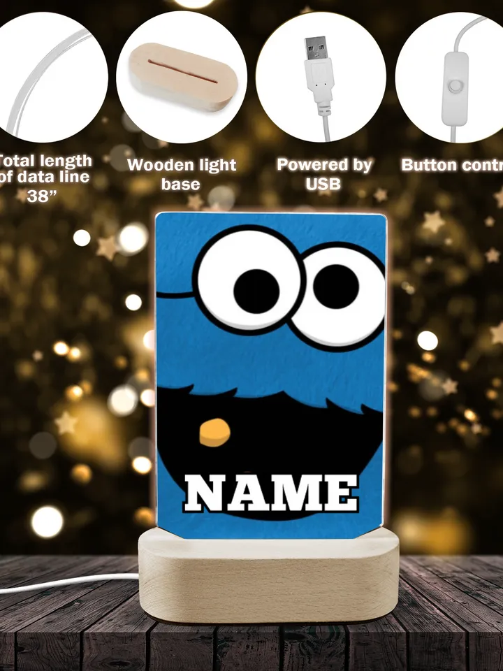 Cookie Monster Light, Custom NAME