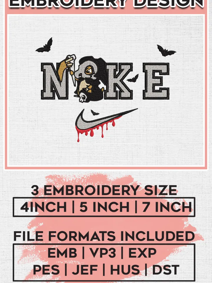 Ni.kee Cubone Halloween Embroidery designs, Spooky Season Machine embroidery designs, Halloween embroidery files, Pokemon Character Machine Embroidery Digitized Pes Files, Digital Download