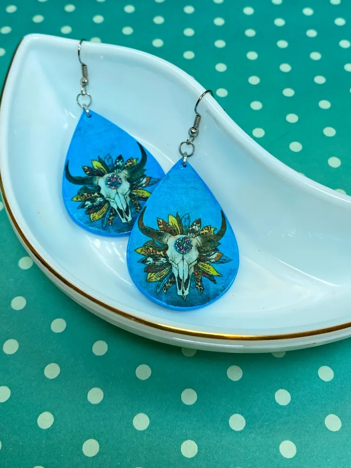 Individual handmade earrings. Bright earrings. Handmade jewelry.