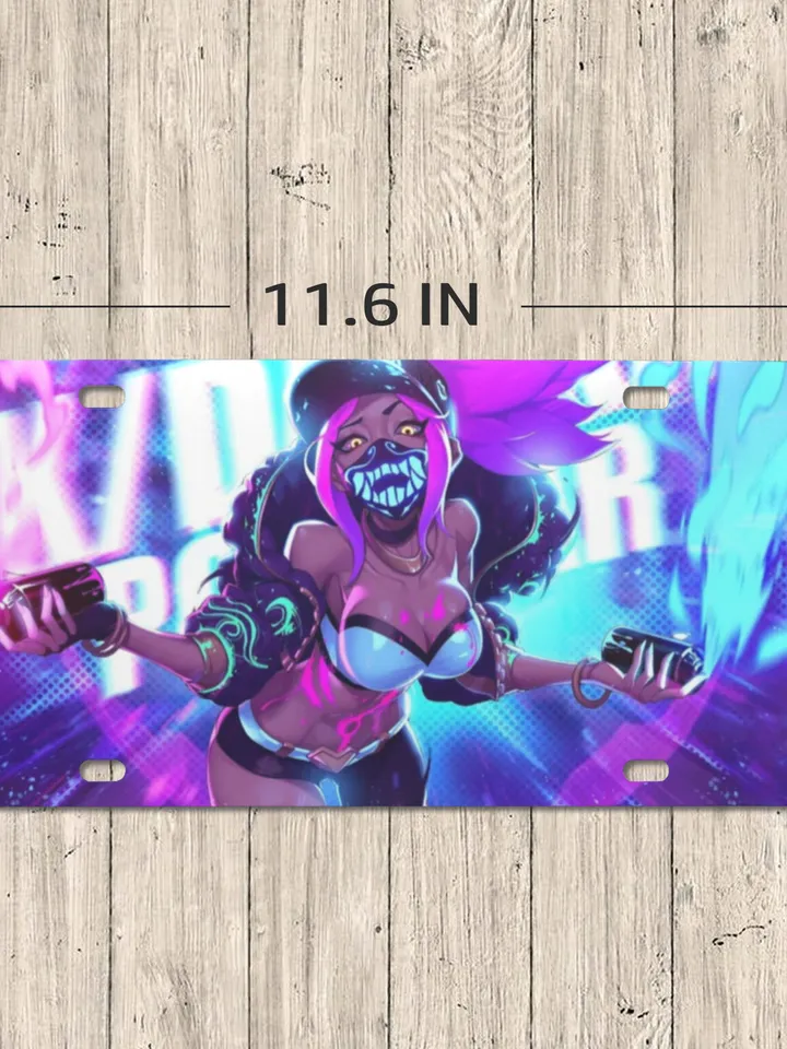 Akali League Of Legends License Plate