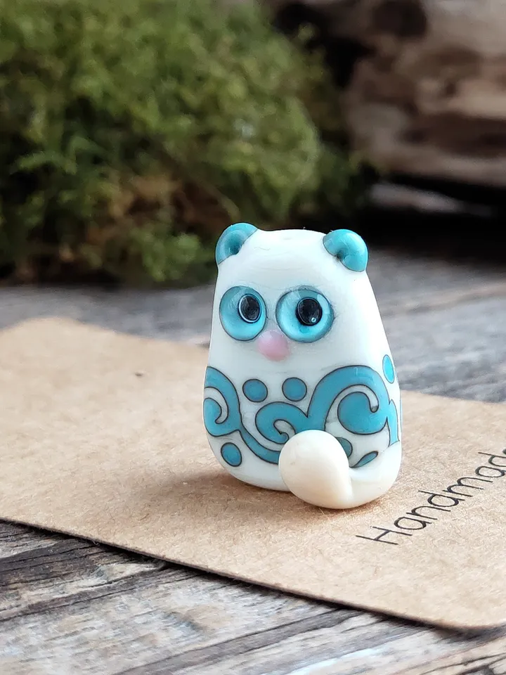 CAT gifts glass figurines Cat figurine Miniature cat gifts cat decor Miniature animals Tiny glass animals Glass cat art Collectible kitten