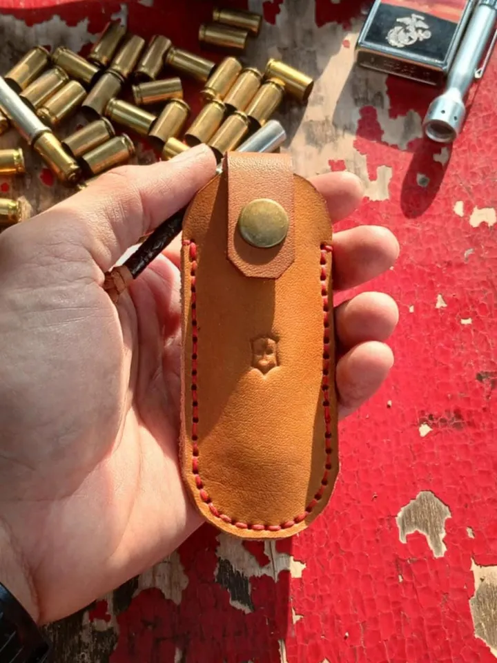 Victorinox leather sheath, leather sheath, belt sheath, original size, swiss pouch