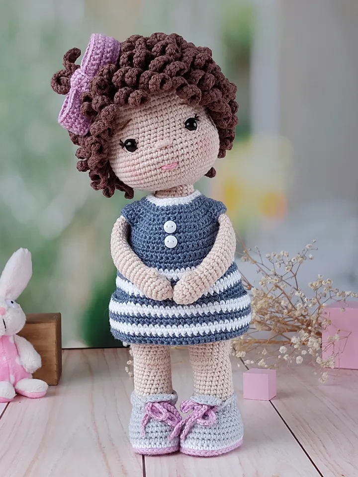 Crochet pattern doll. Tutorial doll. Crochet pattern amigurumi doll. Doll paterns. Doll pattern in english. Amigurumi.