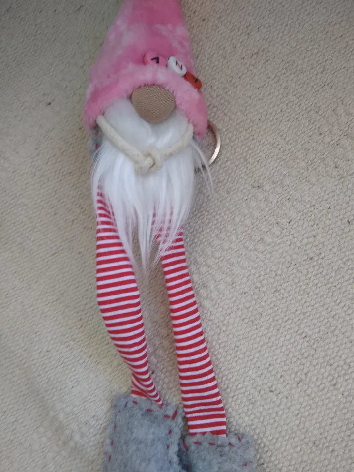 Pink Gnome keychain with your name