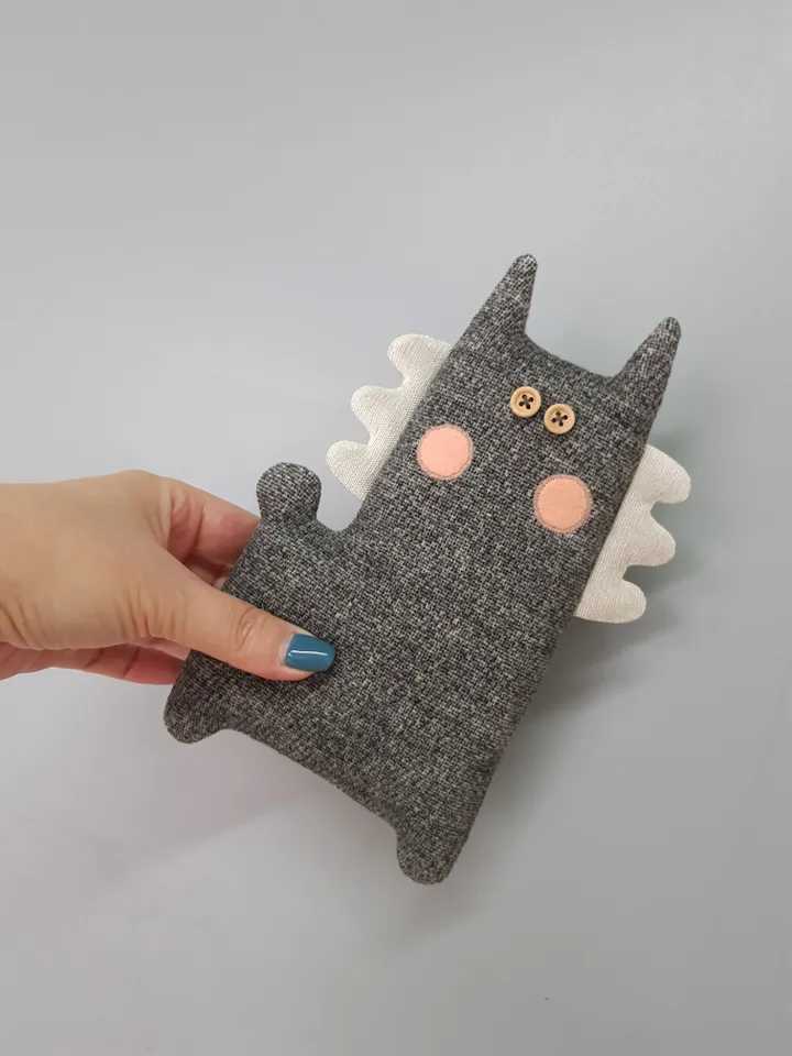 Llama doll sewing pattern PDF, digital tutorial in English, stuffed animal sewing diy
