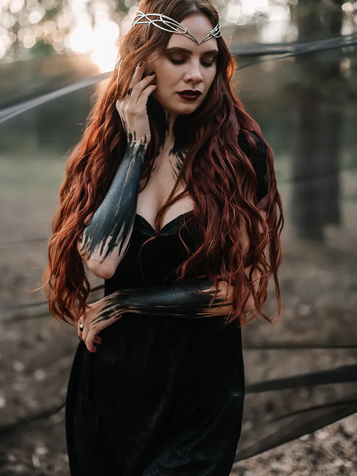 Witchcraft accessory pagan Jewelry elves fairies dark witch tiara wiccan goddess diadem Crown pagan priestess Eadaoin