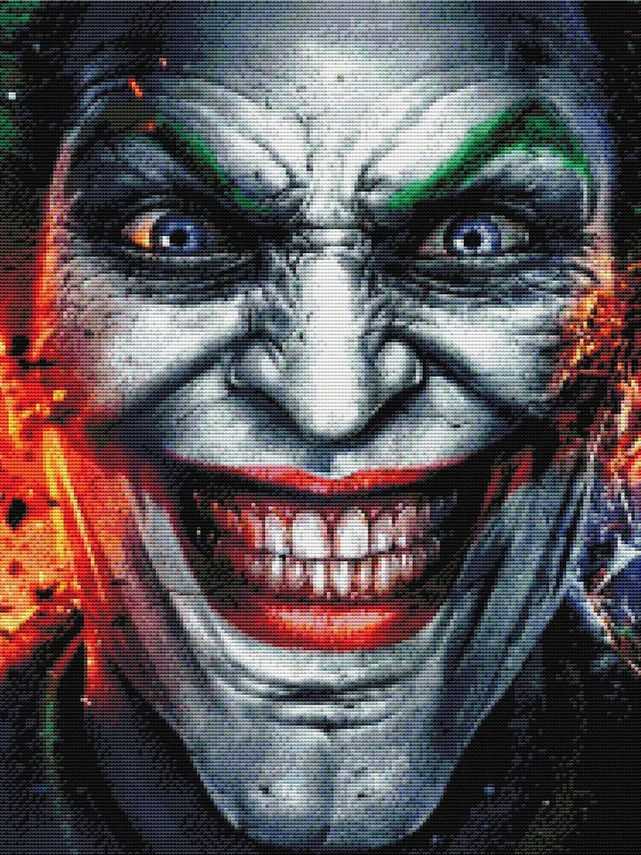Joker Cross Stitch Pattern / Batman Cross Stitch Pattern / Joker Instant Embroidery / Detective PDF Cross Stitch Chart